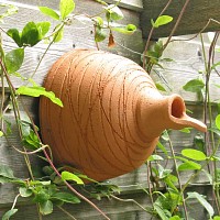 Nichoirs à mésange en terre cuite artisanal - lot de 2