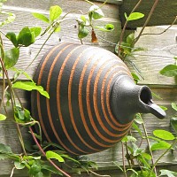 Nichoirs à mésange en terre cuite artisanal - lot de 2