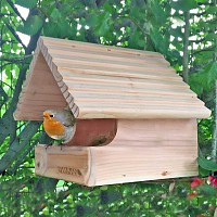 Nichoir pour rouge-gorge en bois PEFC