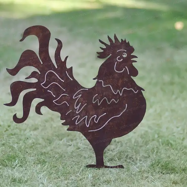 objet coq deco jardin dedp06