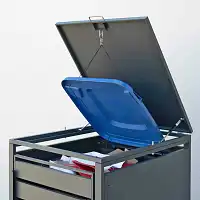 Cache poubelle extérieur en métal - Simple, double ou triple  Cache poubelle extérieur en métal - Simple, double ou triple