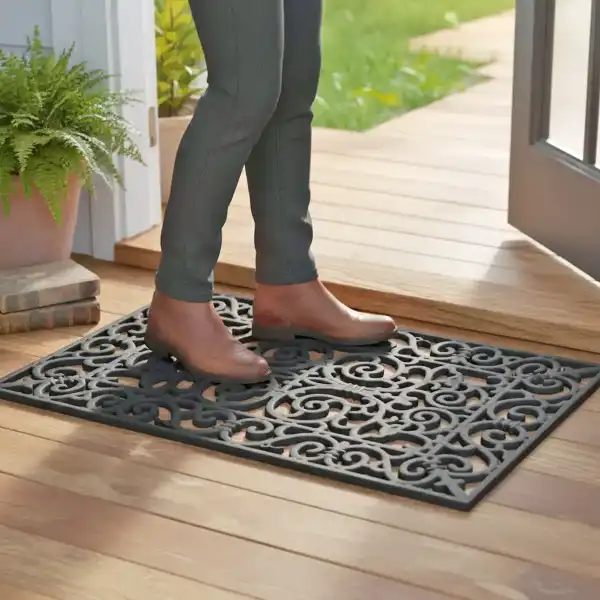 paillasson caoutchouc noir