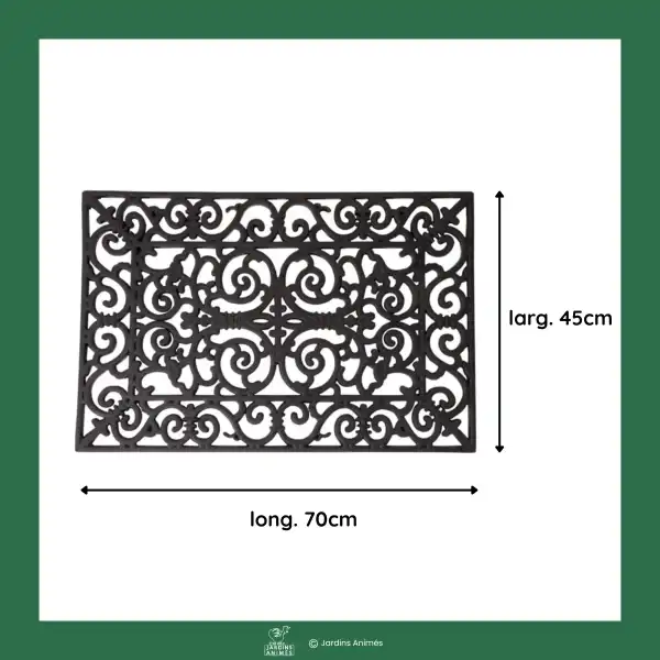 paillasson exterieur 70cm noir