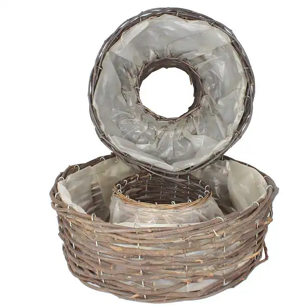 panier osier deco florale