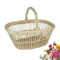 Panier en osier naturel ovale