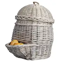 Grand panier en osier pour pommes de terre L.49 x H.43cm