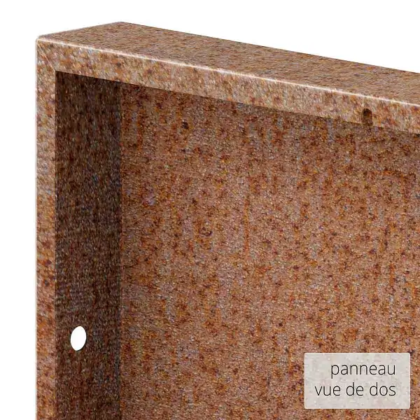 panneau 180cm dos acier corten