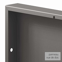 Panneau décoratif extérieur en métal L.80 x H.180cm - Uni gris