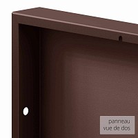 Panneau décoratif extérieur en métal L.80 x H.180cm - Uni marron