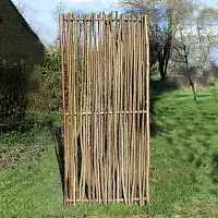 Panneau noisetier L.80 x H.180cm - tressage vertical