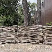 Panneau noisetier tressage horizontal ou vertical