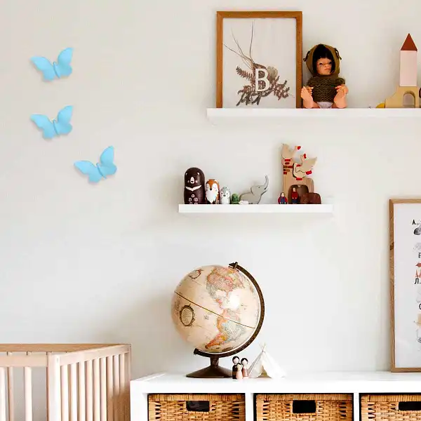 papillon bleu chambre  papillon bleu chambre