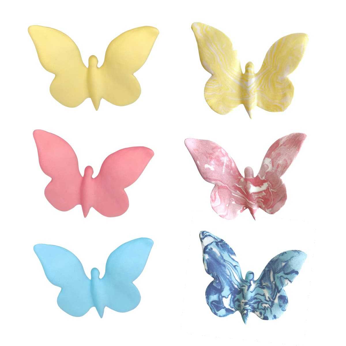 Papillons en céramique