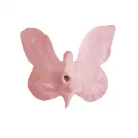 Papillon en céramique artisanal - rose marbré  Papillon en céramique artisanal - rose marbré