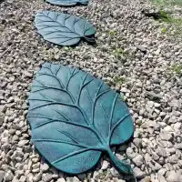 Pas japonais Charme en fonte - Gris bleu