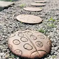 Pas japonais Coccinelle en fonte - Bronze