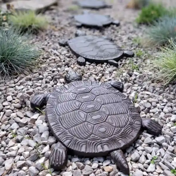 pas japonais fonte modele tortue bronze