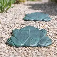 Pas japonais Grenouille en fonte - Gris bleu