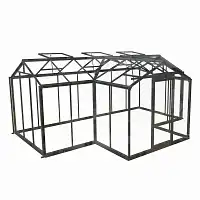 Serre de vie Babette 15.40m2 ACD - Aluminium noir