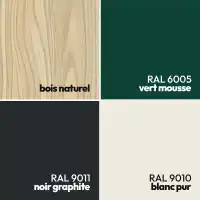 Treillage en bois Colonne maille carrée ou losange - différents coloris