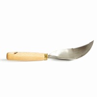 Pelle à main en bois et inox