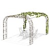 Pergola renforcée pour plantes grimpantes Arcade 13,80m2 - L. 4,45 x l. 3,11 x H. 2,40 m