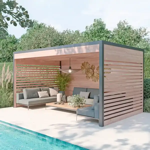 pergola terrasse bois alu