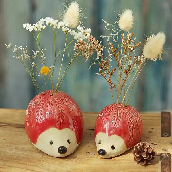 petit et grand modele herisson rouge