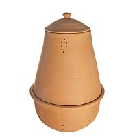 Kit potager 4 ollas 10L + 1 lombricomposteur en terre cuite