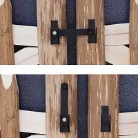 Portillon double en noisetier Larg. 200cm x Haut. 93cm  Portillon double en noisetier Larg. 200cm x Haut. 93cm