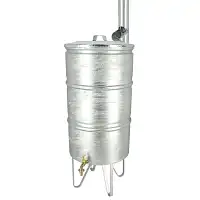 Récupérateur eau de pluie acier zingué 95L