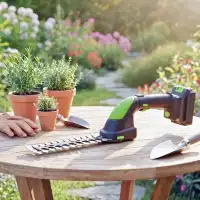 Cisaille à gazon et taille-haie électrique 2 en 1 à batterie 20V - R-BAT20 Ribimex (sans batterie ni chargeur)