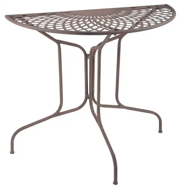 petite table metal balcon