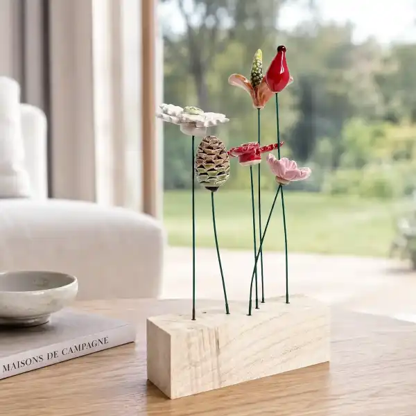 pic fleur bois clair maison