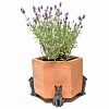 Porte plante Support pot de fleurs - CHAT assis - Lot de 3