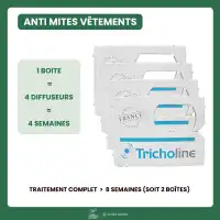 Trichogrammes, Anti mites des vêtements - 1 boite (4 semaines)