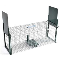 Cage piege à lapin double entrée