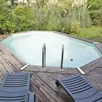 Piscine en bois Ocea Ubbink 4m x 6,10m - H. 1,30m