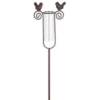 Pluviomètre en verre décoratif  Pluviomètre en verre décoratif