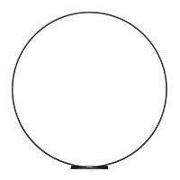 Arche ronde - Porte de lune en métal