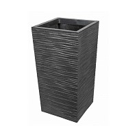Pot de fleurs gris Serena 100% recyclé