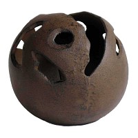 Pot de fleur extérieur boule en fonte