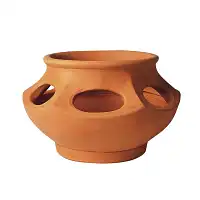 Pot en terre cuite boule ajouré 38cm