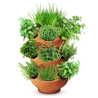 Pot en terre cuite boule ajouré 38cm