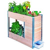 Balcomposteur - Potager en bois avec composteur intégré