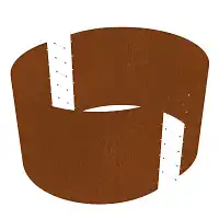 Potager rond en acier corten