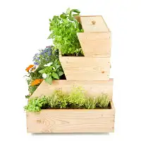 Lombricomposteur potager en bois - Patiocomposteur sur roulettes