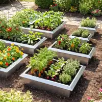 Carré potager acier 50x100cm anti limace