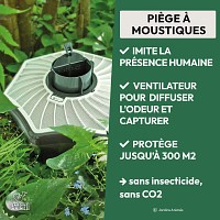 Piège anti moustiques tigres extérieur BG-Mosquitaire avec attractif 2 mois