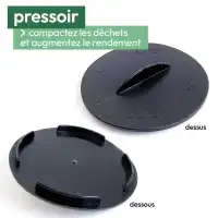 Bokashi Box Composteur de cuisine 10L - 1er prix - D.29.5 x H.26 cm - Fabriqué en France